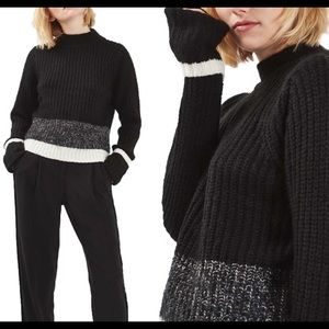 Topshop Striped Sweater Size 6